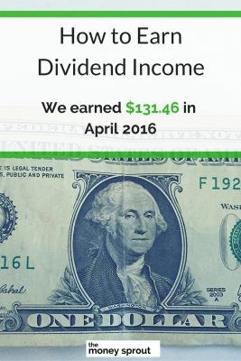 How We Earned $131.46 in Dividends in April 2016