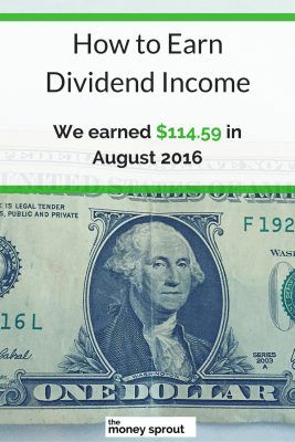 How We Earned $114.59 in Dividends in August 2016
