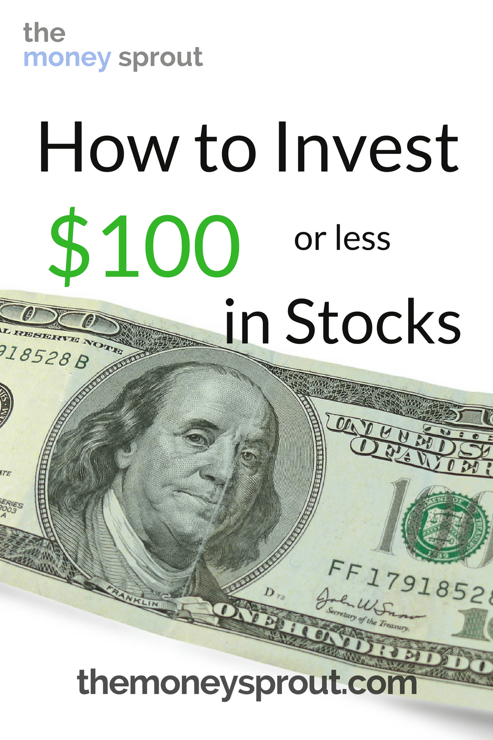 You don't need a lot of money to start investing in stocks.  You can start buying stocks now for $100 or less using this strategy.