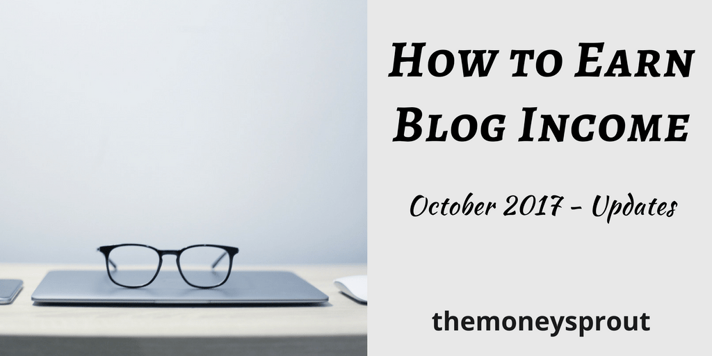 How to Earn Blog Income – October Results