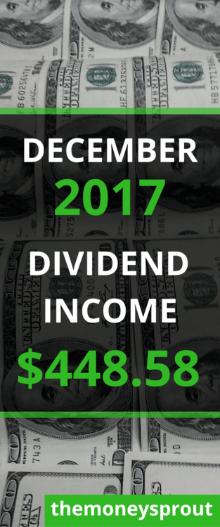 How We Earned $448.58 in Dividend Income in December 2017