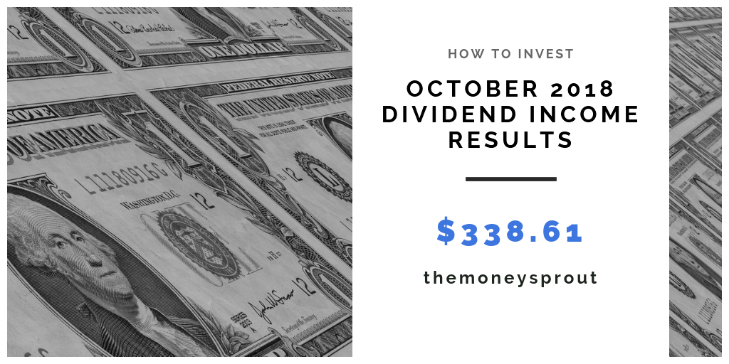 How Much Dividend Income Did We Earn in October 2018?