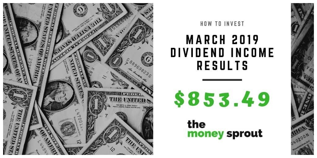 How Much Dividend Income Did We Earn in March 2019?